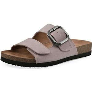 WHITE MOUNTAIN Hayloft platte sandaal voor dames, Luitenant Lavender Suede, 35 EU