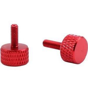 Aluminium legering duimschroef 2/5/10pcs M3 Hand-Draai Gekartelde Schroef DIY Computer Case Side Transparante Afdekplaat aluminium Thunmb Schroeven Gratis Verwijdering(Wine Red,10PCS-M3X10MM)