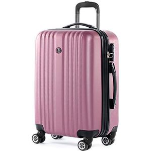 FERGÉ Handbagage Koffer TOULOUSE premium harde spinner premium bagage-koffer roze