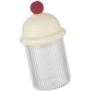 Beimus Home Tandenstokerdoos met deksel opbergpot voor haarbanden en wattenstaafjes haarbanden organizer badkamer ijdelheid