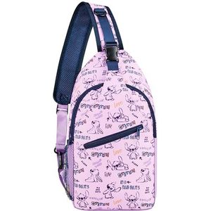Disney Stitch Crossbody Tassen voor Vrouwen Sling Bag voor Tieners Borst Tas Reizen Essentials Stitch Geschenken voor Meisjes