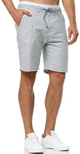 INDICODE JEANS - Broek - Pastelgroen - Krijtstrepen - Knielengte - Regular Fit