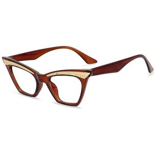 Nepbrillen, Cat's Eye Brilmonturen Multicolor(Brown)