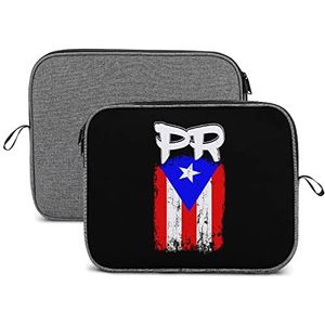 Puerto Rico PR Vlag Laptop Sleeve Case Beschermende Notebook Draagtas Reizen Aktetas 14 inch