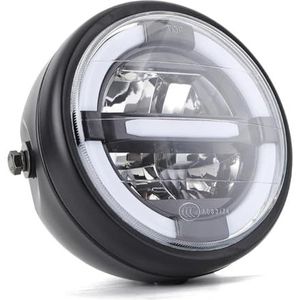 LED koplamp 7"" Inch Motorfiets LED Koplamp Hi/Lo Beam Assemblage Lamp Projector Voor Bobber led-motorlamp(Stijl 1)