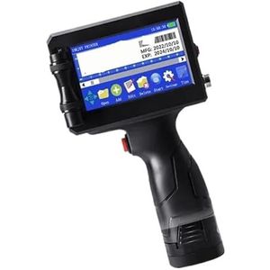 QR Bar Batchcode Datumnummer Logo Vervaldatum Labelprinter 12,7 mm Draagbare handheld inkjetprinter 28 talen Afdrukken in meerdere formaten(With 2 ink-25.4mm)