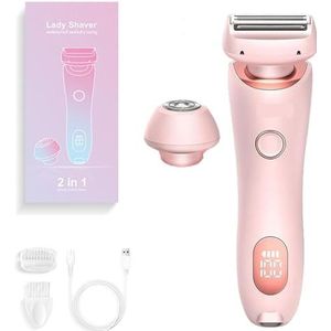 Duskofficial Razor, Glide Pro 3.0 Razor Dusk, Dusk Razor for Women, Dusk Glide Pro 3.0 Shaver 2 in 1, Duskofficial The Glide Pro 3.0 Waterproof Electric Razor, Removable Head (Pink)