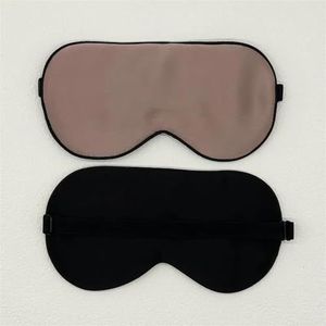 Cmis Kbei pure zijde oogmasker, zijden oogbescherming, zachte oogband, reizen, ontspanning, verstelbaar (camee bruin)