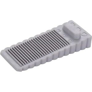 Deurstopwiggen, Creatieve PVC deurstoppers, siliconen wigvormige deurstoppers en muurbeschermers(Grey)