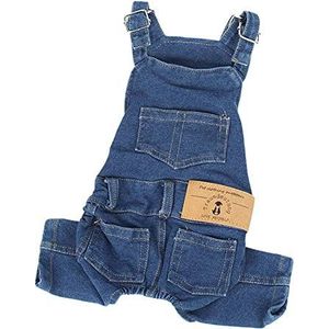 Wudimaoyiyouxian hond kleding pak jeans voor dieren Coat Outfit kleine hond kat Yorkshire, XL, Blauw