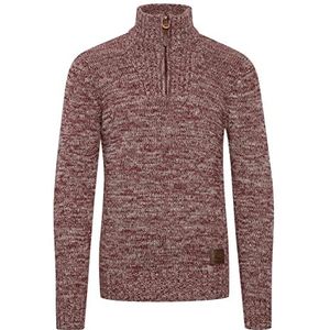 Solid - Gebreide Trui - Bordeauxrood - Troyer - 100% Katoen