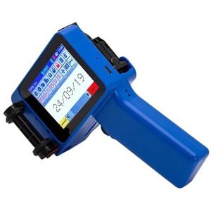 12,7 mm draagbare, meertalige inkjetprinter met tekst, QR-code, batchnummer, logo, afbeelding, datum, afdrukmachine met inkt Lichtgewicht en handig(Printer-2 black ink)