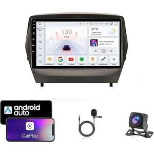 Android 13 Dubbel Din Auto Stereo Touchscreen Auto Stereo Voor Hyundai Tucson 2 2009-2015 Met Bluetooth GPS Navigatie WiFi FM Radio USB/SWC/Plug en Play Ondersteuning Carplay&Android Auto(8 Core 4G+Wi