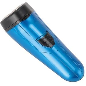Elektrische Baardtrimmer Baardtrimmer met 3 Drijvende Kop Krachtige Motor Draadloos voor Mannen (BLUE)