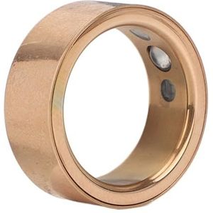 Smart Ring Fitness Tracker Slaapmonitor Stappenteller, Stijlvol Ontwerp Materiaal van Titaniumlegering voor Slimme Gezondheidstracking met IP68 Waterdicht (Rosé goud)