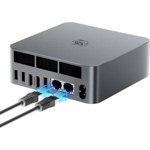 Beelink EQR6 - Mini PC - AMD Ryzen™ 5 6600U - 32GB LPDDR5 - 1TB SSD - Windows 11 Pro - 4K & WiFi 6