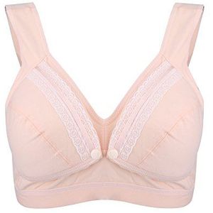 Zerodis Draadloze Zwangere Vrouwen BH, Katoen Moederschap Nursing BH voor Borstvoeding Voorkomen Verzakking Zwangerschap Vrouwen Kleding, Blauw, L-Blue