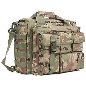 TongCart Militaire jacht-tactische laptoptas voor buiten, waterdicht, nylon, draagbare schoudertas voor mannen, vrijetijdsschoudertas, camouflage, Eén maat