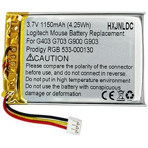 DC 3,7 V 1150 mAh Lithium-Polymeer Batterij voor Logitech Draadloze Gaming Mouse G403 G703 G900 G903 Prodigy RGB 533-000130
