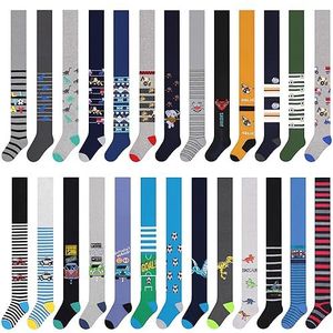 L&K-II 3-/6-delige jongenspanty, verrassingszakken, panty's, baby, jongens, kinderen, gebreide panty met verschillende patronen, willekeurig 2736, Willekeurige 3-serie 2781, 98/104