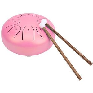 Ethereal Drum, 5.5 Inch Mini Steel Tongue Drum Panda Drum Music Equipment(roze)