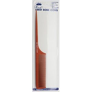 Krest Bone 9 Inch Fine Teeth Rattail kam. Professionele kam. Hittebestendige kam. Styling Kammen. Ontwarren, Sectioning Comb.