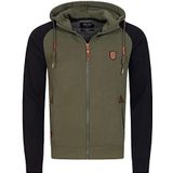 INDICODE JEANS Sweatvest 'Arbutus'  navy / kaki