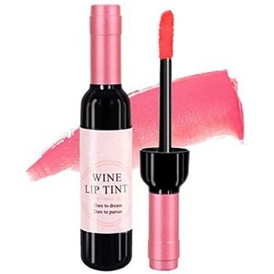 Lip Stain, Matte Lipstick Long Lasting 24, Wine Bottle Lip Gloss Set, 6 kleuren Waterproof Hydraterende Lip Stain Kit voor alle huidtinten, 1 PC Yuab