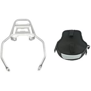 Bagagerek Voor R1200GS LC Voor ADV R 1200 GS 1250GS Voor R1250GS Voor Adventrue Achterbagagerekbeugel RVS Achterbagagedrager(A set of silver)