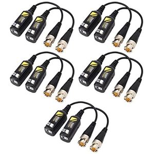 Balun-zender, 5 Paar Vakmanschap Lichtgewicht Balun-connector Transmissie met Laag Verlies 8MP Stabiel voor Studio