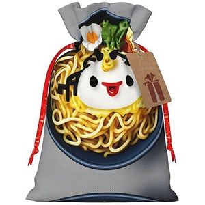 Egg Cup Noodle Ramen Jute Trekkoord Gift Bags-Voor Kerstmis, Verjaardag En Verjaardag Vieringen