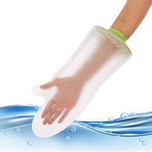 Gipsbescherming voor hand en pols voor volwassenen, gipsafdekking voor douche, zwembad van siliconen, beschermhoes voor wonden, gips, brandwonden, tatoeages
