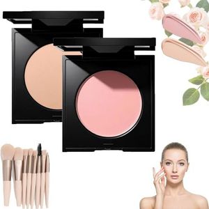 Luminancemilano Under Eye Brightener, Eye Brightener Powder, Conceal, Brightens, Effectively Cover Dark Circles, Moisturize and Blend for Smooth, Radiant & Refreshed Look (01+02)