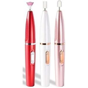 Elektrische Nagelpolijstmachine Boren Professionele Nagels Slijpen Polijsten Dode Huid Verwijderen Kunst Schuren Vijl Pen Manicure Machine(White)