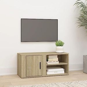 AJJHUUKI Entertainmentcentra & TV-standaards TV-meubel Sonoma Eiken 80x31,5x36 cm Meubels van technisch hout