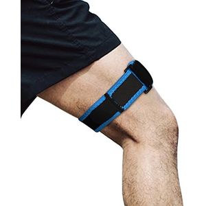 SupreGear IT-Bandriem voor Knie, Verstelbare Comfortabele Lliotibiale Bandomslag Ademende ITB-Riem voor Iliotibiale Bandsyndroom, Blauw
