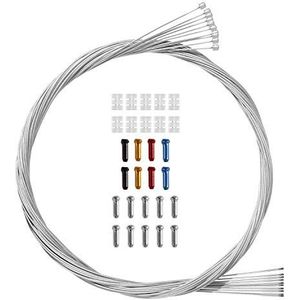 10 x derailleurkabel 2,05 m van staal, schakelkabel, schakelkabel voor straat, MTB, fiets