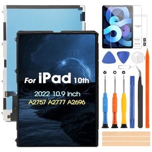 ARSSLY Display voor iPad 10th 2022 LCD-scherm voor iPad 10 2022 Gen 10,9 inch A2757 A2777 A2696 Vervangscherm met Reparatiekit