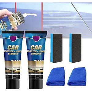 Yagerod Thetoza Car Scratch Remover, Car Scratch Remover Kit, Car Paint Scratch Remover Kit, Car Repair Polishing Scratch Removal (2Pcs)