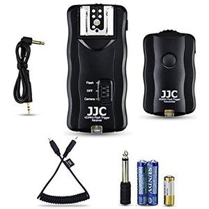 JJC Flash Trigger Draadloze Afstandsbediening Ontspanknop voor Nikon Z6 Z6 II Z7 Z7 II D3300 D5500 D5600 D5300 D750 D7200 D7500 D7100 D7000 D5200 D5100 D5000 D3200 D3100 D90 DF P7700 P7800