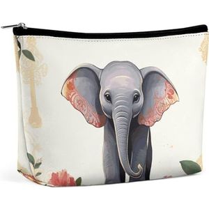 HEBVNJF Reizen Make-up Bag Draagbare Kosmetische Zak Lucky Elephant Make-up Opbergtas voor Vrouwen/meisje, Lucky Elephant, Eén maat