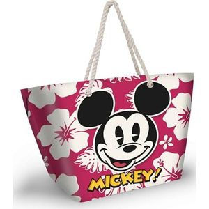 Mickey Mouse Hawaii-Soleil strandtas, rood, 52 x 37 cm, Rood, Eén maat, Soleil Strandtas Hawaii