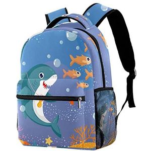 Rugzak Lichtgewicht Daypack Rugzak voor shool Shark Dragen een Fopspeen