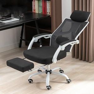 gaming chair Gamingstoel, thuiskantoorstoel, fauteuil-rugleuning hefbaar en draaibaar, studentenstudiestoel, bureau, vergaderstoel, in hoogte verstelbare draaibare lendensteun computerstoel (Color :