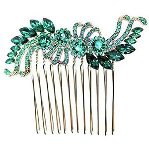 Faship Groene Kristallen Haar Kam