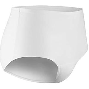 PROTECHDRY Wasbaar katoenen ondergoed voor urine-incontinentie voor vrouwen, maxibroek met absorberend gebied aan de voorkant (wit, XL)