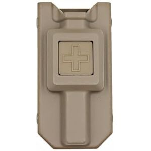 Tourniquet Houder, Quick Pull Case Nylon Opbergdoos, Medische Swivel Rescues MOLLE Taille Hangende Outdoor Benodigdheden, voor Tactisch Militair Politie Brandweerpersoneel(Brown)