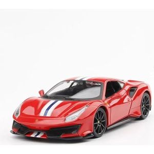 Model Speelgoedauto Voor Ferrari 488 1:24 Legering Model Auto Diecast Metalen Speelgoed Auto Model Simulatie Collectie Gift