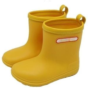 Regenschoenen for jongens en meisjes, regenlaarzen, waterdichte schoenen, antislip regenlaarzen(Color:Yellow,Size:14CM)