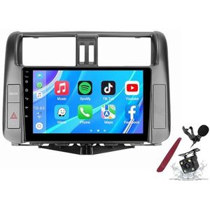 Android 14 Autoradio Sat Navi voor T-oyota Prado (2009-2013) 9 Inch Touchscreen Multimedia Speler met Draadloze Carplay GPS Navigatie FM RDS Bluetooth 5G-WiFi SWC DSP,M600s